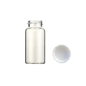 LanJing 366228205 Borosilicate Glass 20mL Liquid Scintillation Vial with 22-400 Polypropylene Cap Foamed Polypropylene Liner, Case of 500